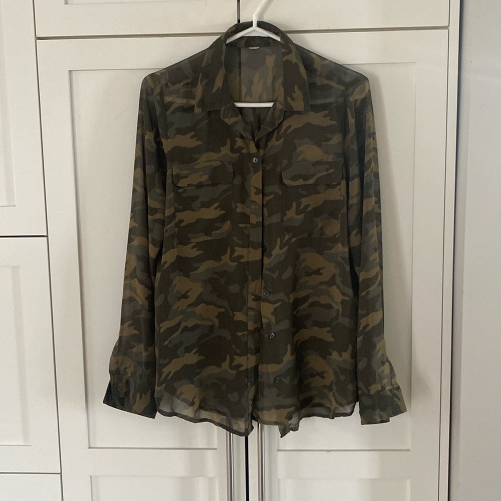 Women’s Sheer Camouflage Blouse